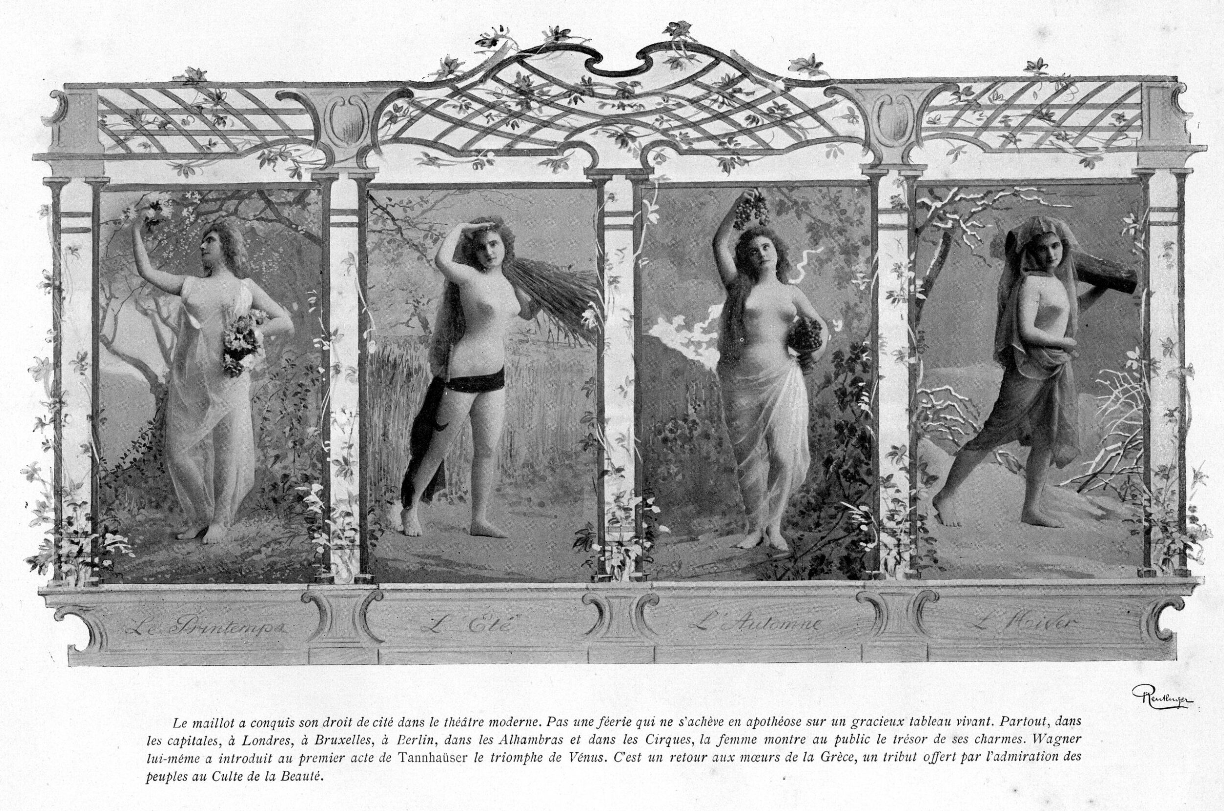 Fig. 2. « Le maillot a conquis son droit de cité dans le théâtre moderne », Le Panorama, Paris qui s’amuse, n°10, 1897, n.p.