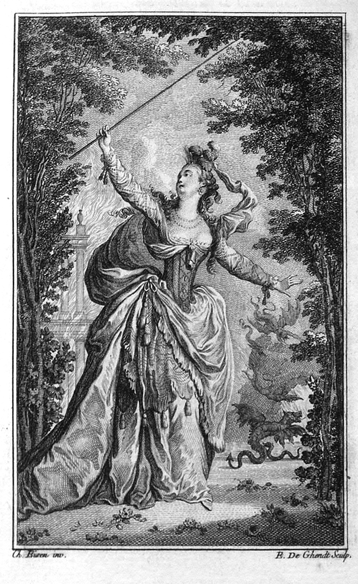 La Danse et L'Opéra d'Eisen (1720-1778), gravures réalisées par de Ghendt pour La déclamation théâtre, poème didactique, 1771 et 1766 (BHVP). Clichés Sabine Chaouche.