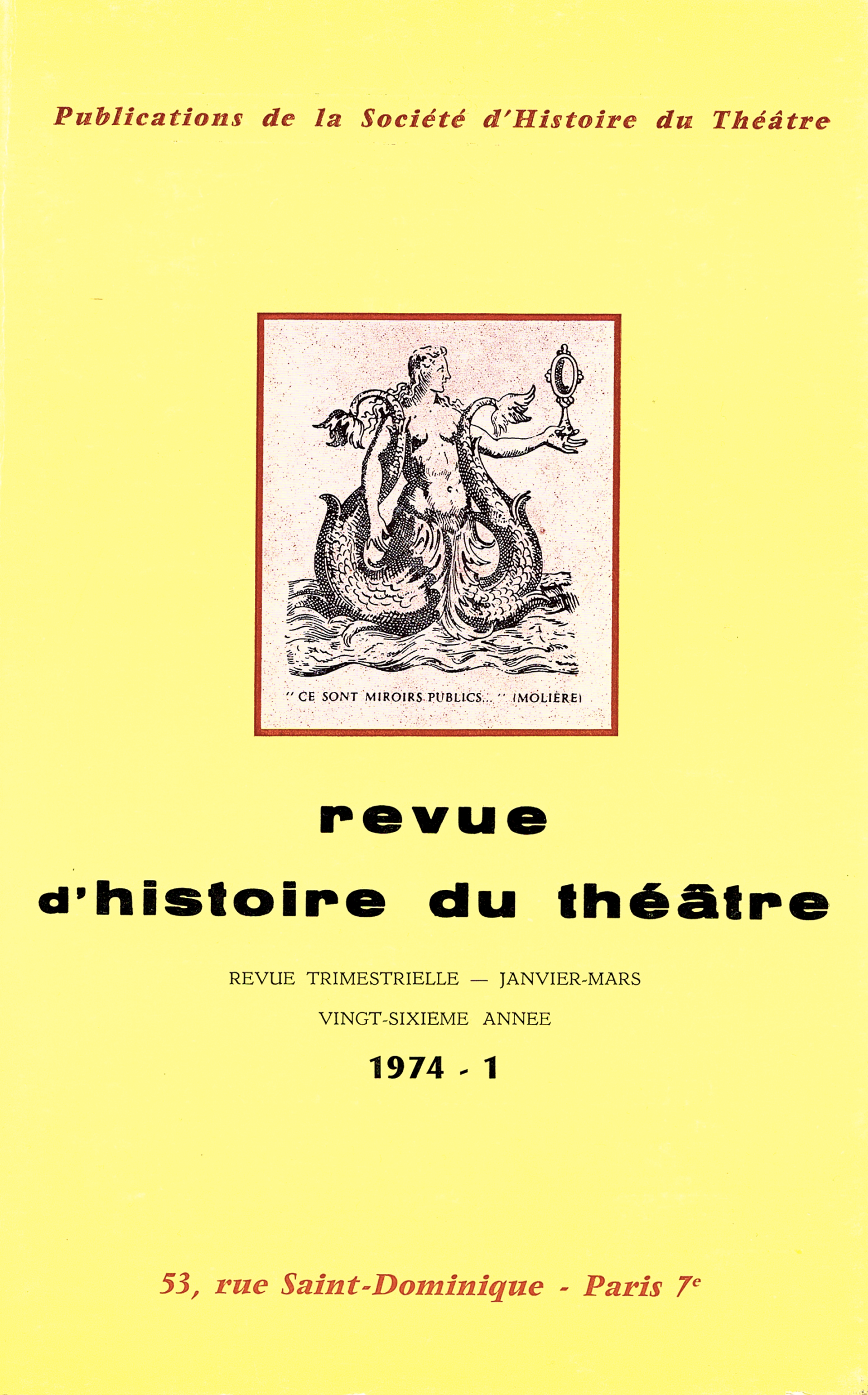 Actes des Journées internationales Molière – (UNESCO 1973) – Paris, 18-21 juin 1973 – Maison de l’Unesco – I