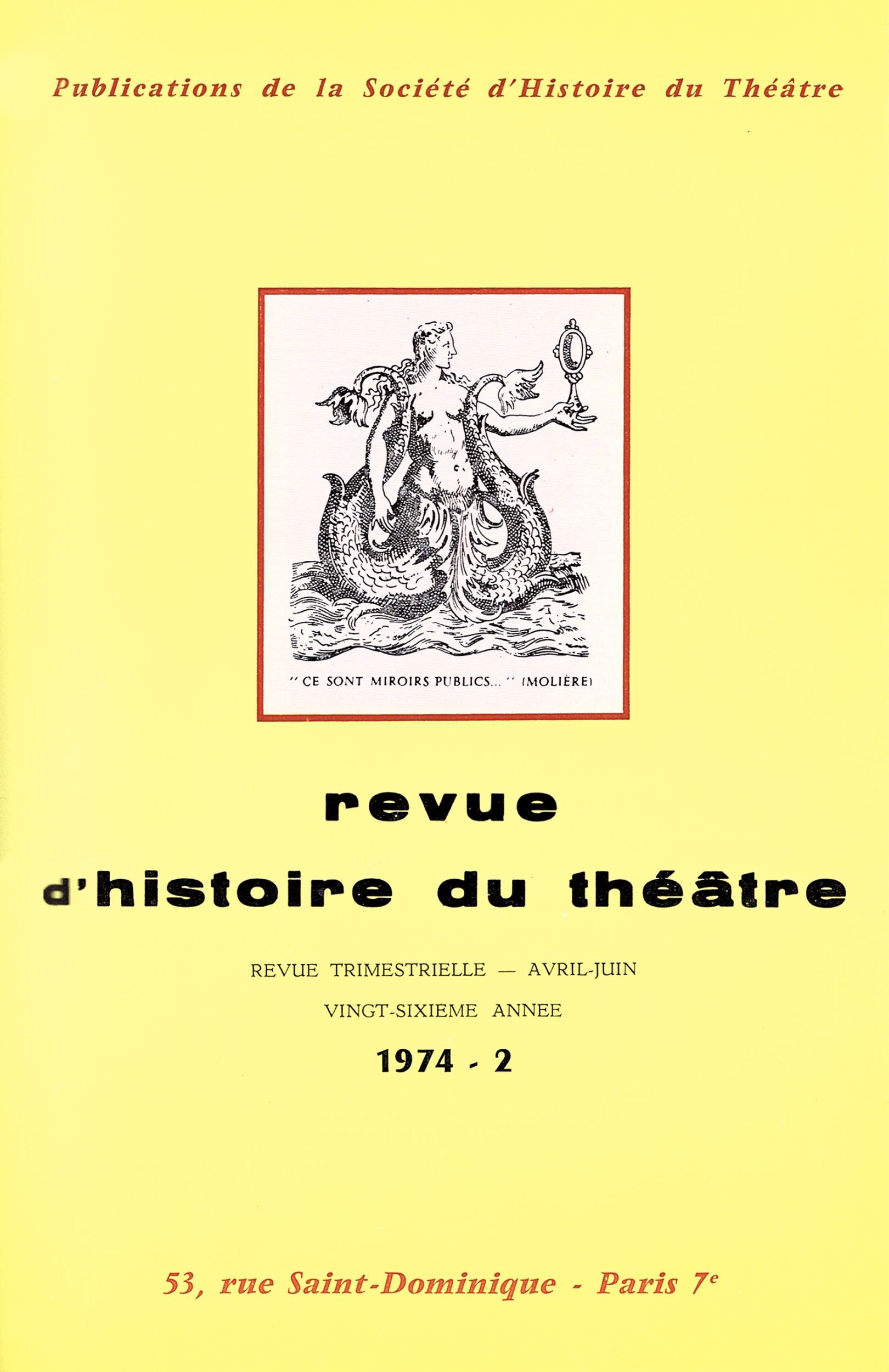 Actes des Journées internationales Molière – (UNESCO 1973) – Paris, 18-21 juin 1973 – Maison de l’Unesco – II
