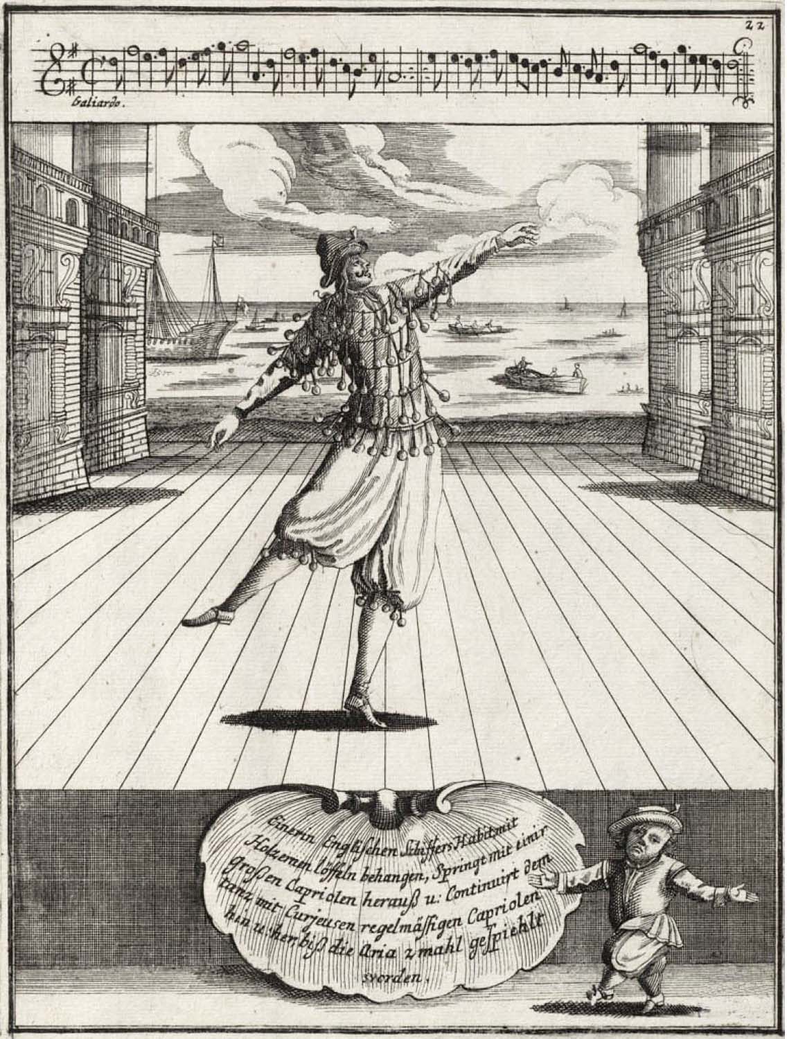 Lambranzi di Venetia, Neue und Curieuse theatrialische tantz-schul, Nurnberg, verlegts Johan Jacob Wolrab, 1716. Biblioteca Digital Hispánica