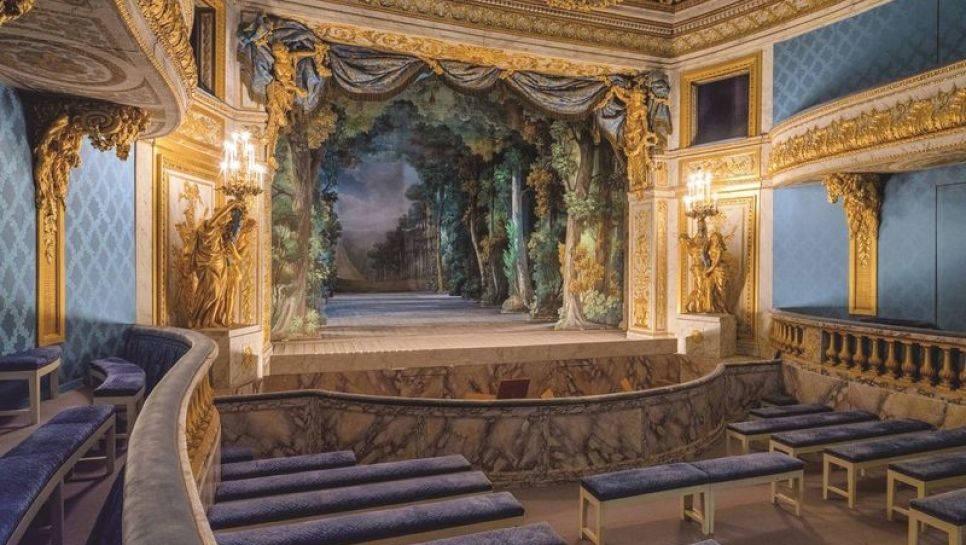 La Forêt, décor livré en 1835 par Pierre-Luc Ciceri, pour le théâtre de la Reine à Trianon, château de Versailles. © D.R