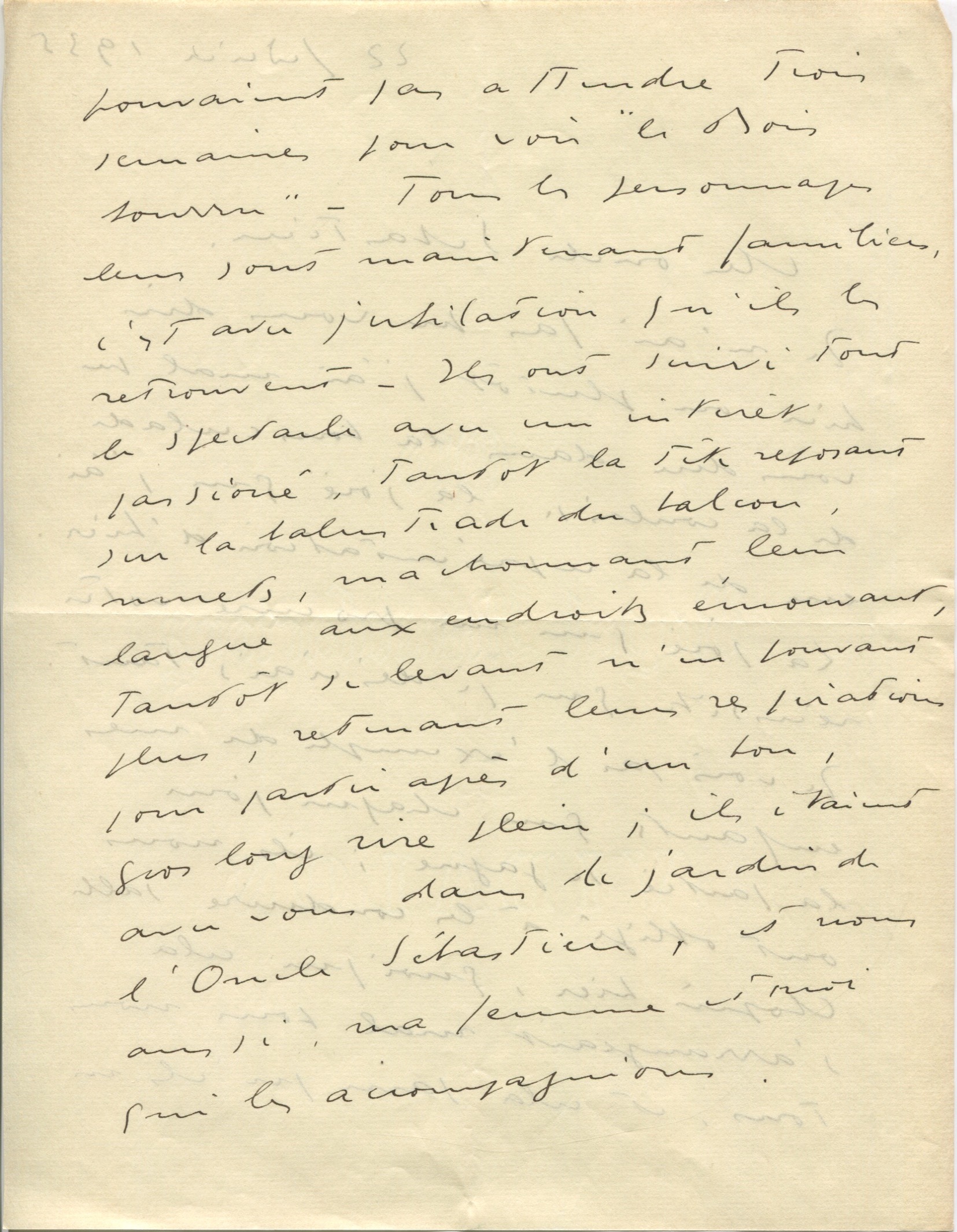 Lettre de Jean de Brunhoff à Léon Chancerel du 22 janvier 1935, SHT, Fonds Léon Chancerel,  Boîte BIV (1)