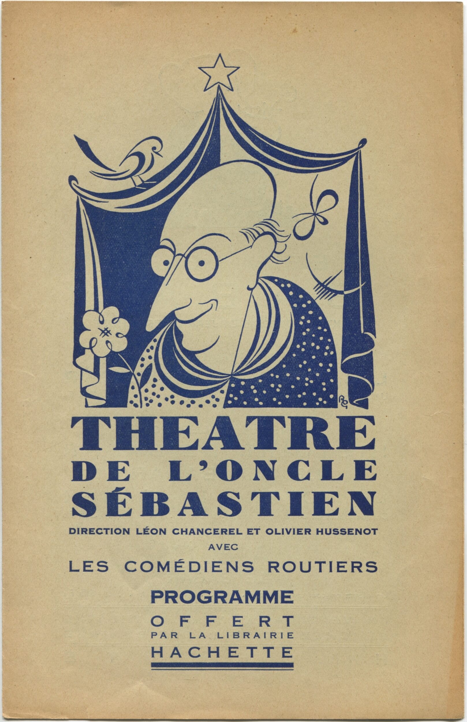 Dépliant Hachette, 1936, SHT, Fonds Léon Chancerel, Boîte BIV (1)