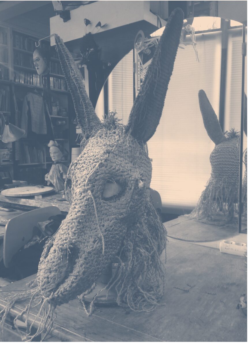 3	Photo d'atelier de l’Âne pour Le Songe d'une nuit d'été, mise en scène de Jacques Vincey, Opéra de Tours, 2018.  Archive Cécile Kretschmar