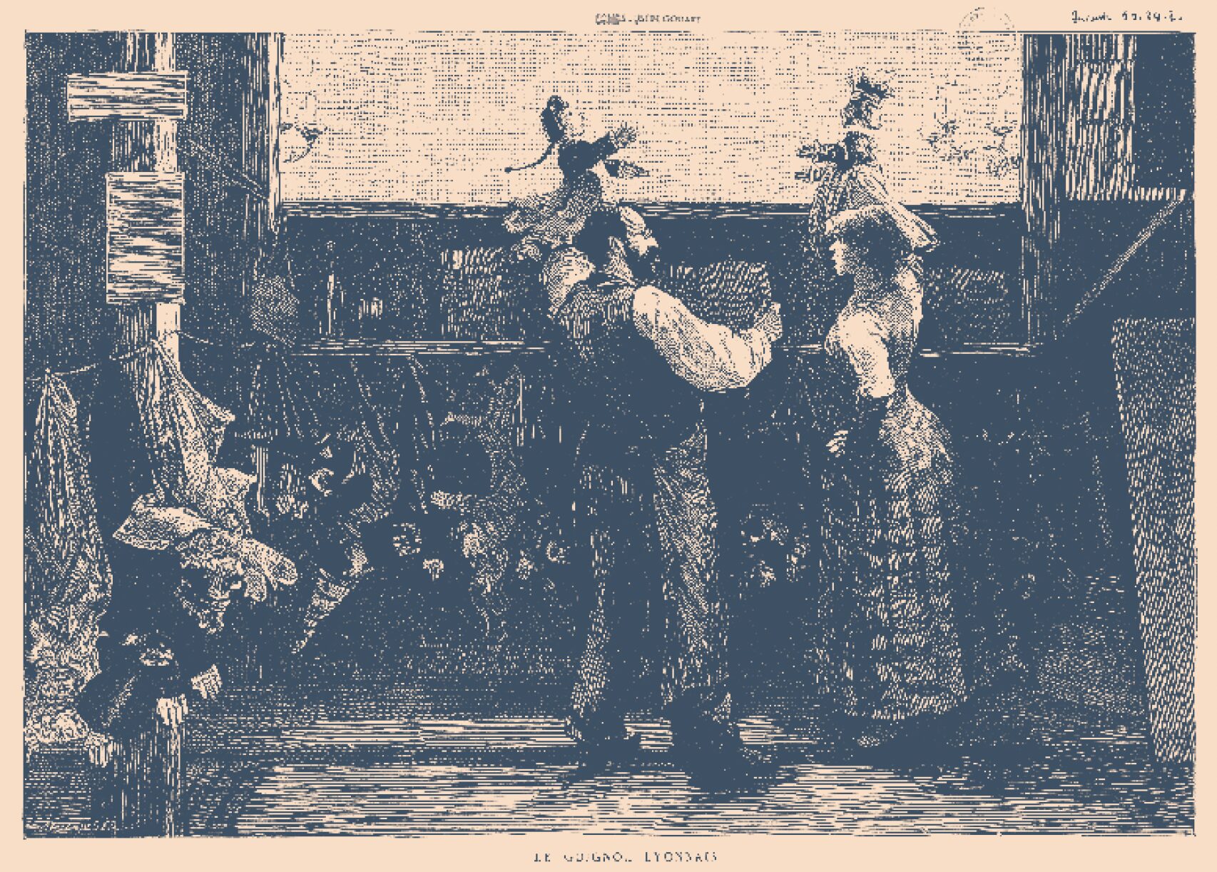 4	Albert Bellenger, Le Guignol lyonnais, dernier quart du XIXe siècle, Musées Gadagne-musée des marionnettes du monde, Fonds Godart.