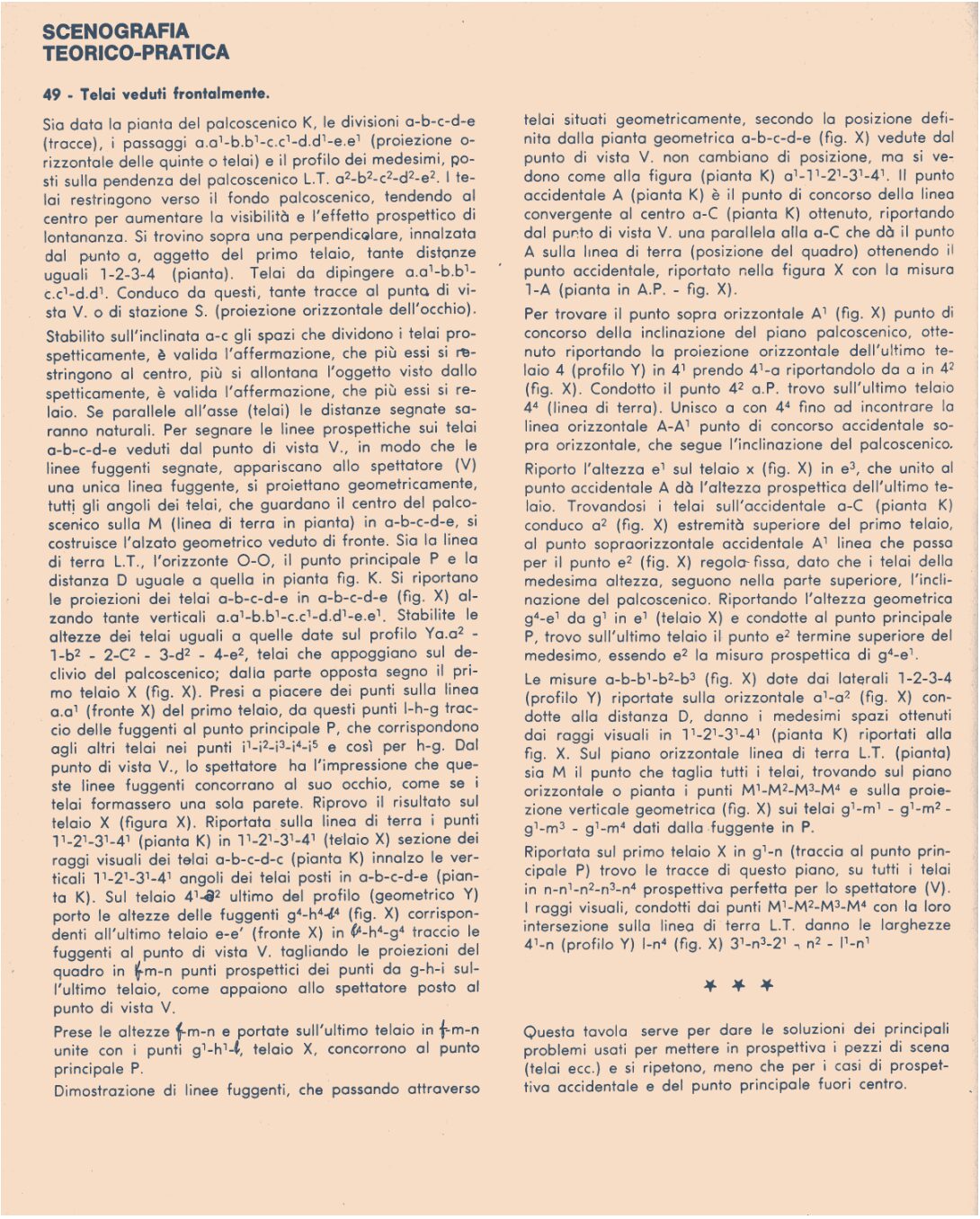 4	Reproduction, par Lucia Goj, de la planche 49 du traité de Bruno Mello, « Châssis vus de face », annotée par l'auteure : « A cosa serve ? ».