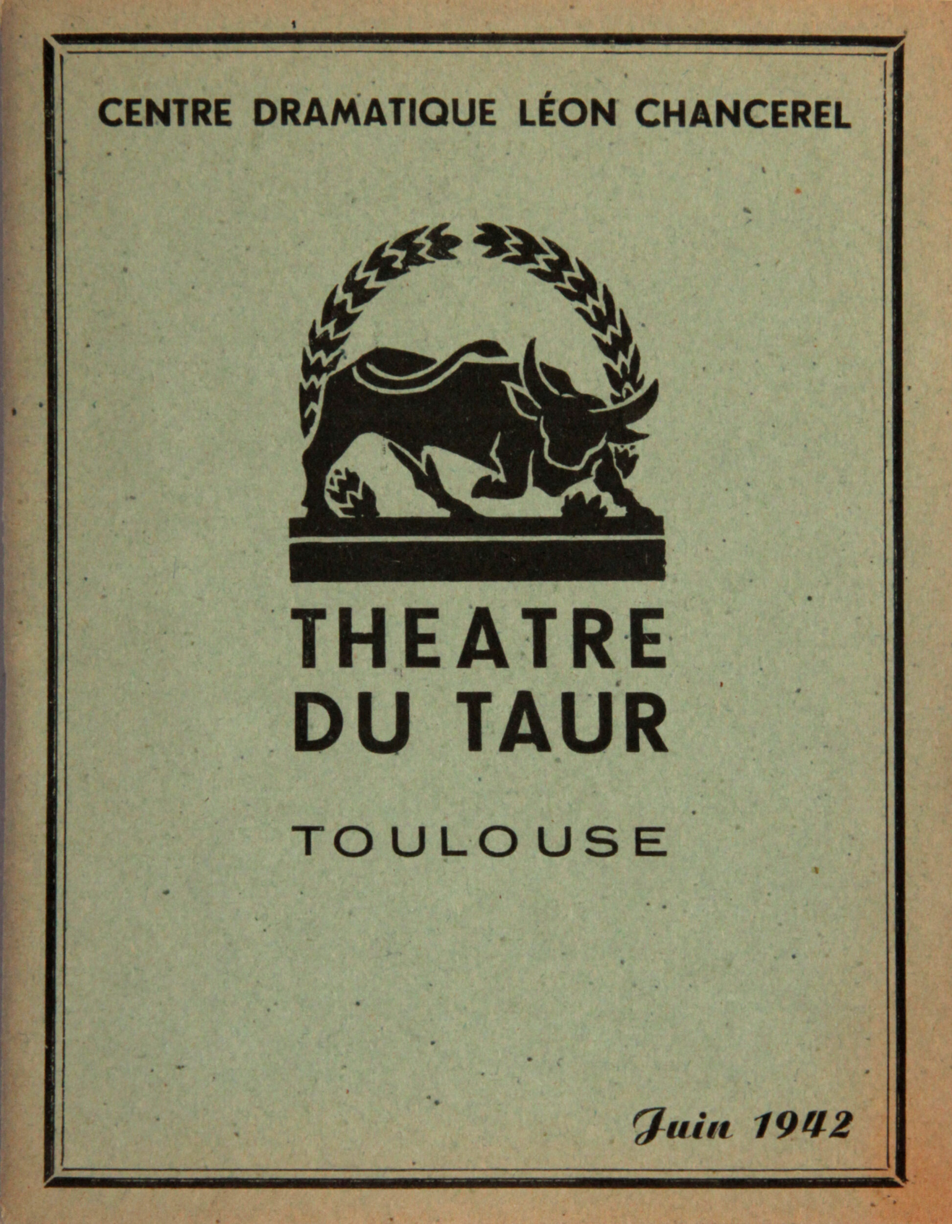 Archives de l&rsquo;activité théâtrale sous le gouvernement de Vichy