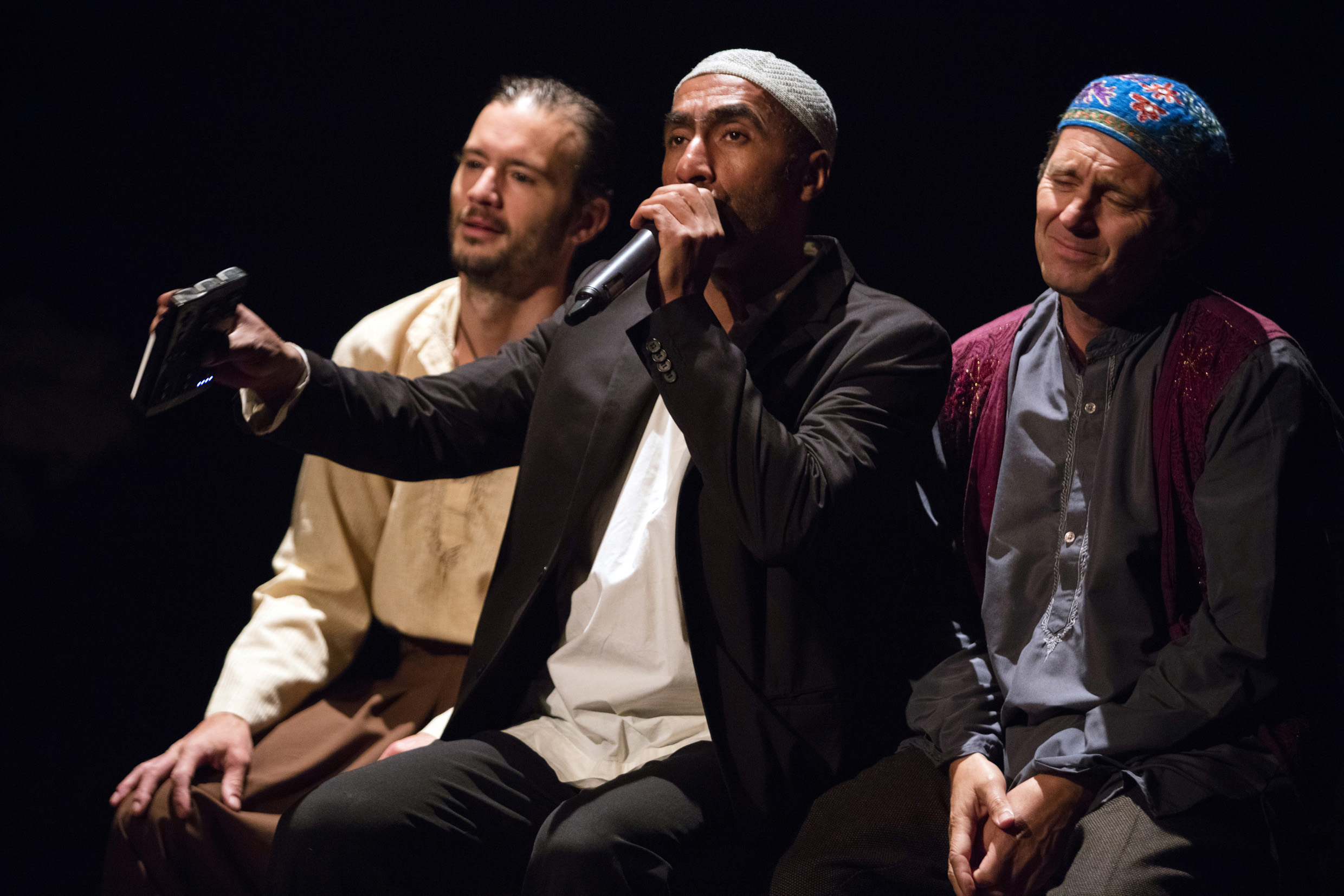 Les Cavaliers de Joseph Kessel - Benjamin Penamaria, Maia Guéritte, Eric Bouvron, Musique de Khalid K - Avignon 2015 - ©www.pallages.com
